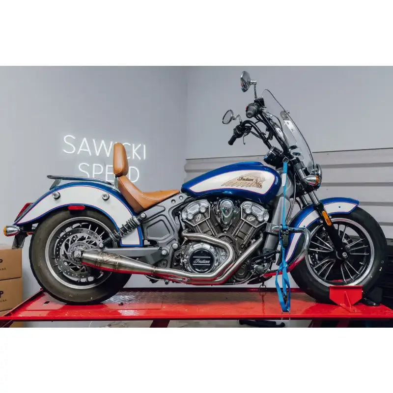 Indian Scout Full Length Cannon Brushed Ss 