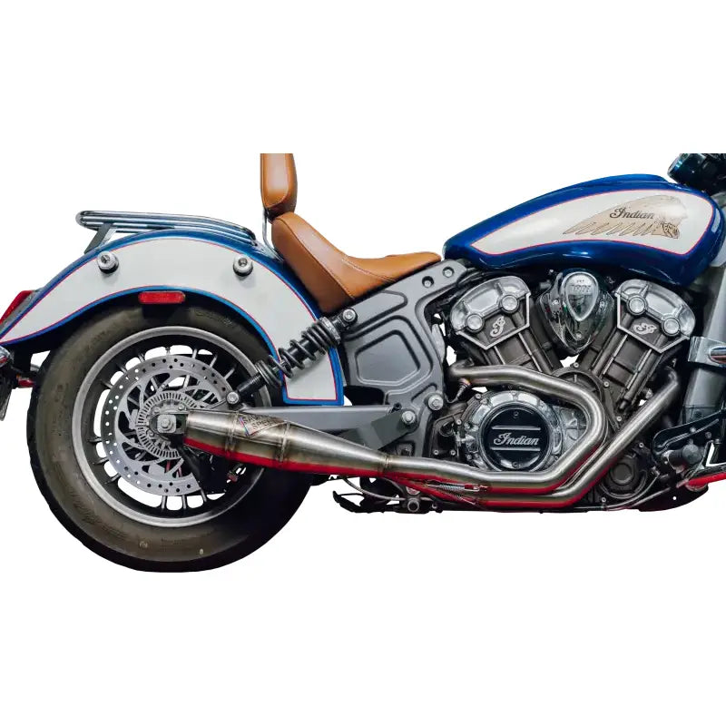 Indian Scout Full Length Cannon Brushed Ss 