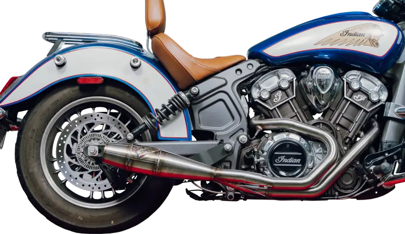 Indian Scout Full Length Cannon Brushed Ss 