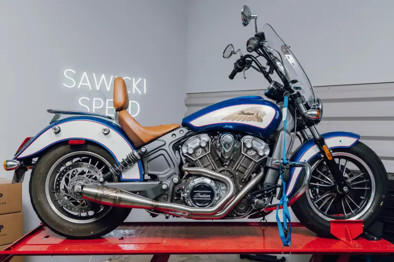 Indian Scout Full Length Cannon Brushed Ss 