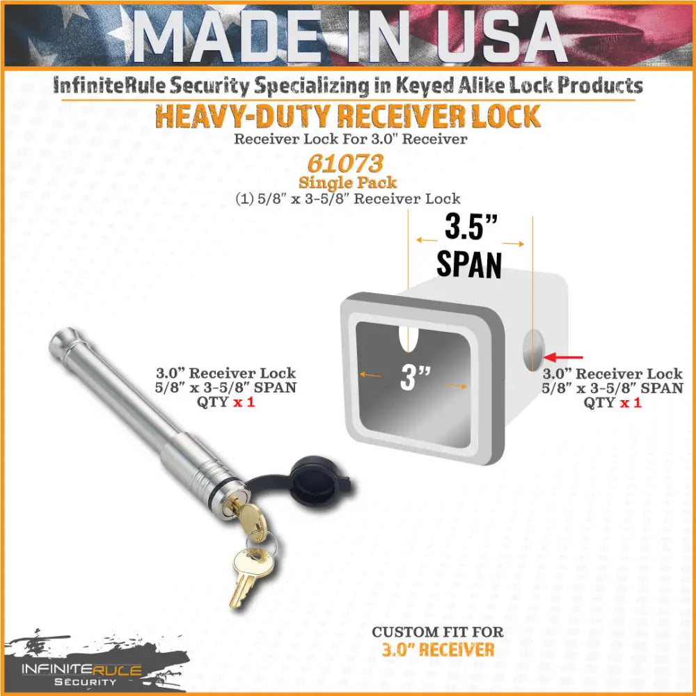 Infiniterule 61073-S Trailer Hitch Pin