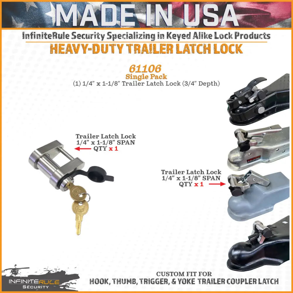 Infiniterule 61106-S Trailer Hitch Lock