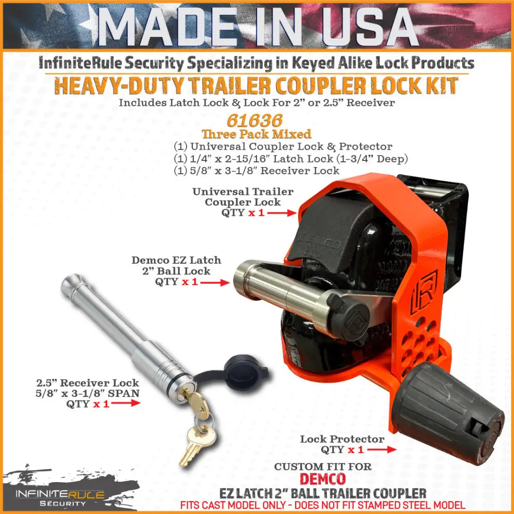 Infiniterule 61636-BX Trailer Hitch Lock