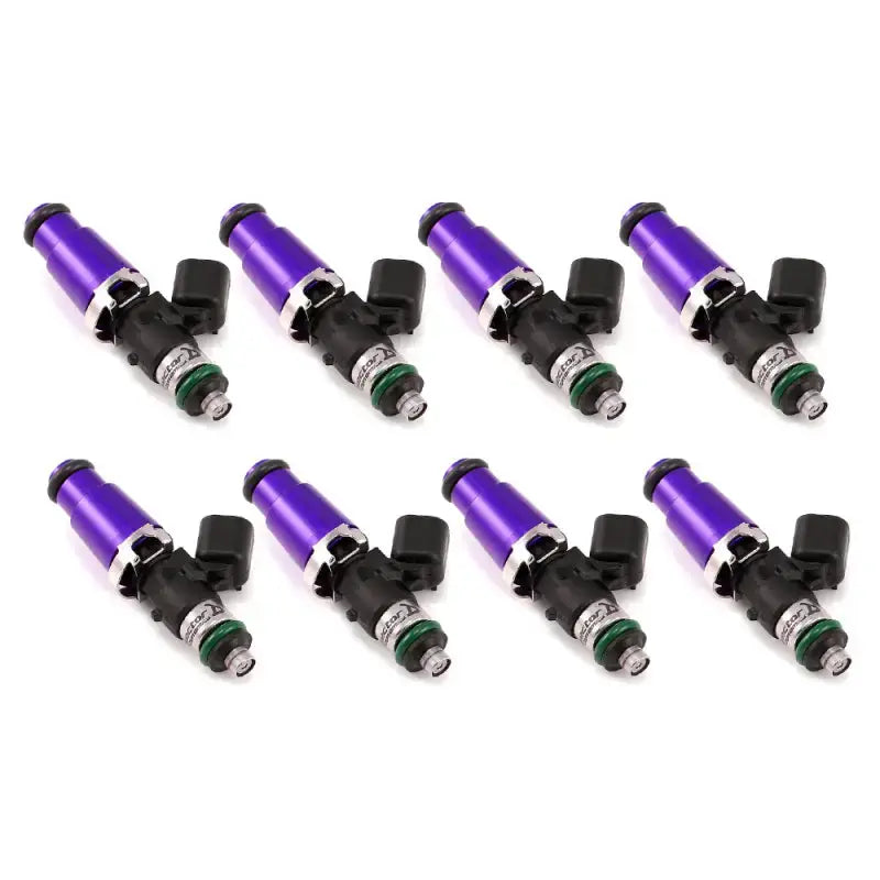 Injector Dynamics 1340cc Injectors - 60mm Length - 14mm Purple Top - Lower O-Ring (Set of 8) - Truck & Automotive
