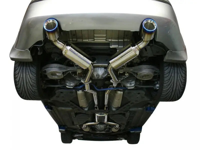 Injen 03-08 350Z Dual 60mm SS Cat-Back Exhaust w/ Built In Resonated X-Pipe - Truck & Automotive