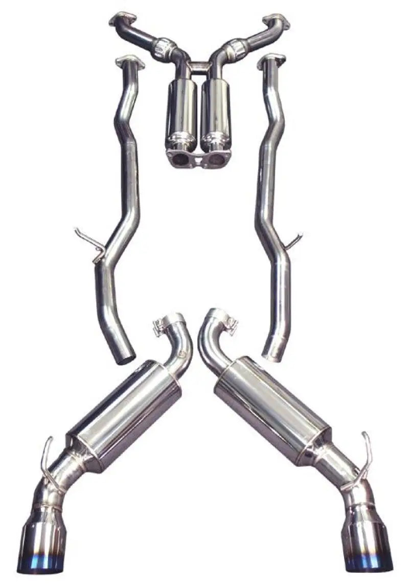 Injen 03-08 350Z Dual 60mm SS Cat-Back Exhaust w/ Built In Resonated X-Pipe - Truck & Automotive