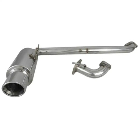 Shiny metal Scion tC 60mm axle-back exhaust with rolled lip for improved style and performance