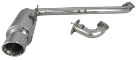 Shiny metal Scion TC 60mm axle-back exhaust with rolled lip for Injen 11-16 tC
