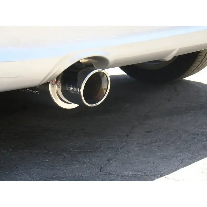 Car exhaust pipe from Injen Scion TC 60mm axle-back exhaust with rolled lip