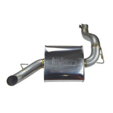 Shiny metal Jeep Wrangler high tuck axle back exhaust muffler for improved performance