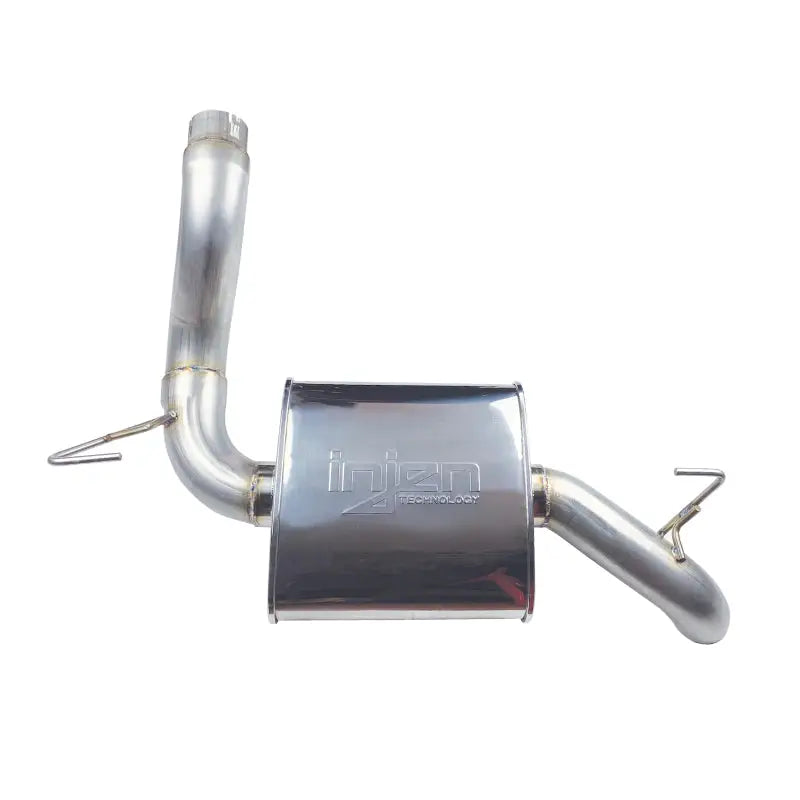 Shiny metal high tuck axle exhaust system for Jeep Wrangler JL in this Injen upgrade