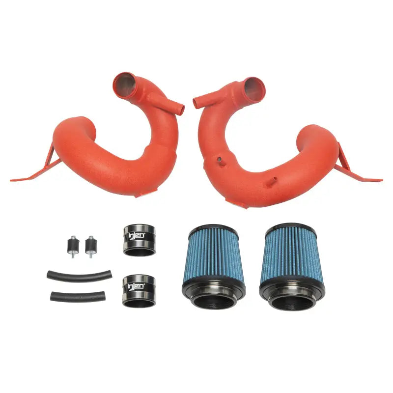Injen 19-21 Genesis G70 V6-3.3L Twin Turbo SP Short Ram Air Intake System - Wrinkle Red - Truck & Automotive