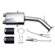 Shiny stainless steel exhaust system for Hyundai Veloster performance upgrade
