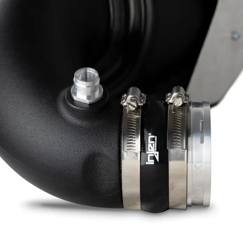 Black Injen Evolution Roto-Molded Air Intake System with clamps and SuperNano-Web filter for 2020-2022 BMW M240i/M340i/M440i/xDrive.