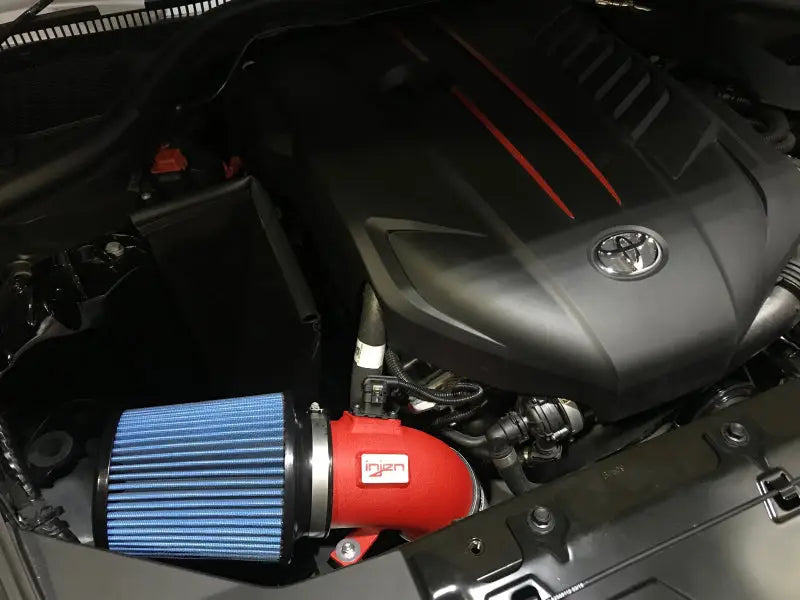Injen 2020 Toyota Supra L6-3.0L Turbo (A90) SP Cold Air Intake System - Wrinkle Red - Truck & Automotive