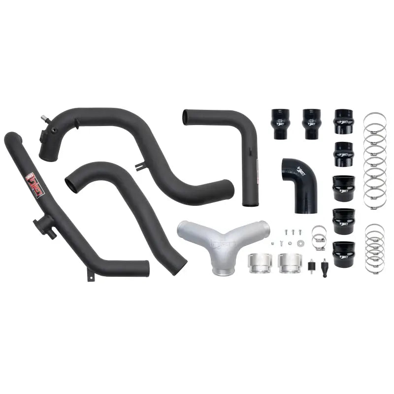 Injen 21-23 Ford Bronco 2.7L V6 (TT) EcoBoost SES Intercooler Pipes - Wrinkle Black - SES9301ICPWB