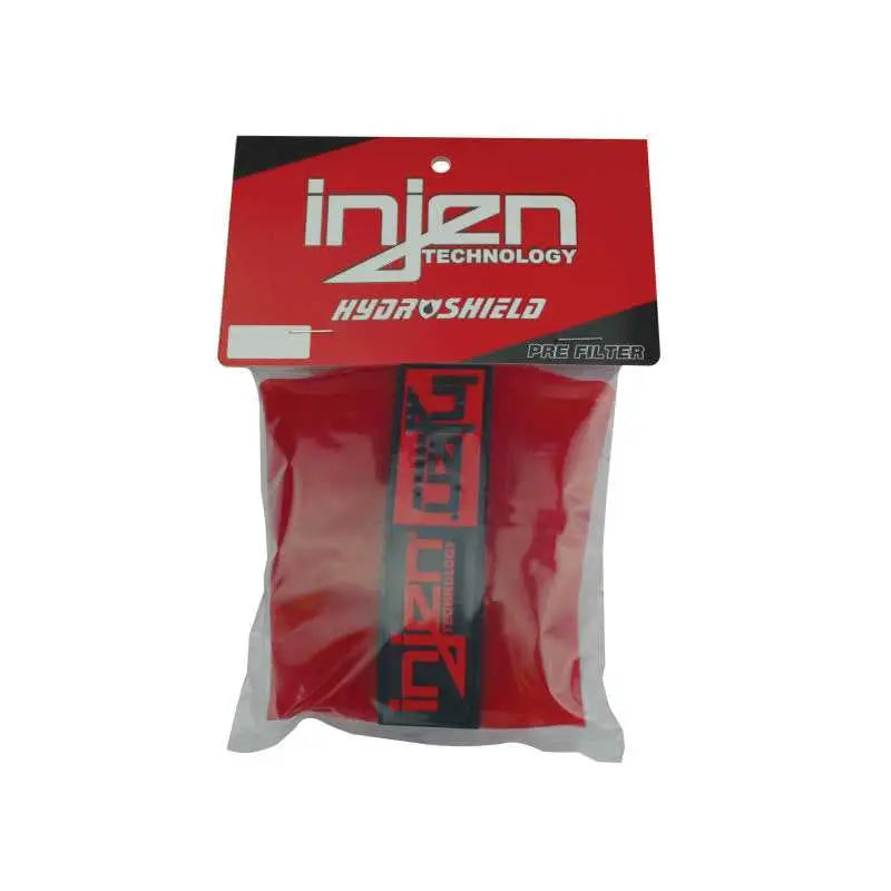Injen Red Water Repellant Pre-Filter fits X-1021 6in Base / 6-7/8in Tall / 5-1/2in Top 