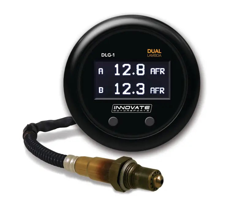 Innovate DLG-1 Dual Lambda O2 Gauge Kit for monitoring two Wideband O2 sensors, ideal for V and Boxer engines, Truck & Automotive, AVADA - Best Sellers