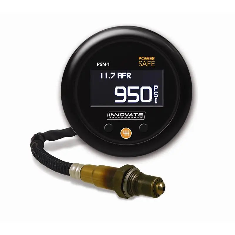 Innovate Motorsports 3893 Innovate PSN-1 PowerSafe Nitrous Bottle Pressure / Wideband O2 Gauge Kit