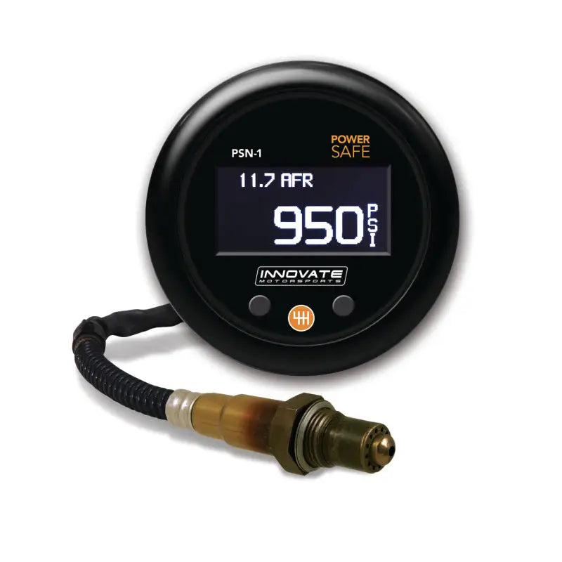 Innovate Motorsports 3893 Innovate PSN-1 PowerSafe Nitrous Bottle Pressure / Wideband O2 Gauge Kit