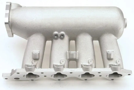 Silver Edelbrock Honda B18C Race Intake Manifold - optimized for maximum power, ideal for turbo and all-motor applications, featuring added nitrous/fuel injector bosses, suitable for RV, automotive, powersports, off-road, marine, exterior, truck accessories, interior, truck bed, rv parts, AVADA - Best Sellers