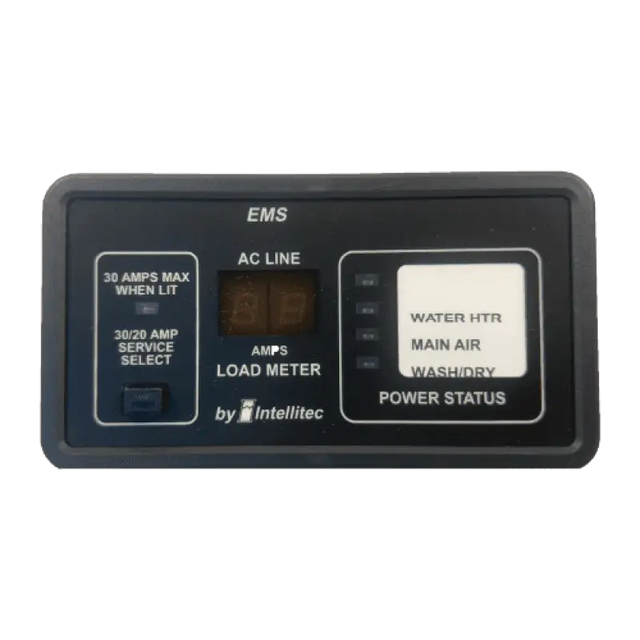 Intellitec 50 Amp Smart Ems Monitor Panel - Black - Power Management System Display