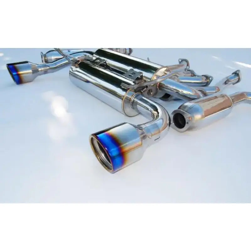 Invidia 02-08 Nissan 350z Gemini Rolled Titanium Tip Cat-back Exhaust - HS02N3ZGID