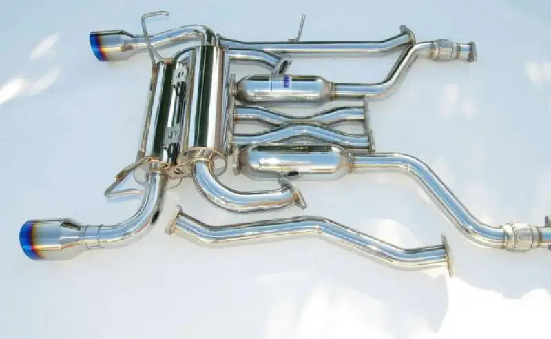 Invidia 03-08 Infiniti G35 Coupe Gemini Single Layer Titanium Tip Cat-back Exhaust - HS03IG3GIT