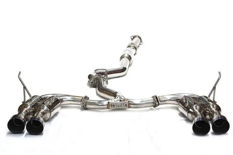 Invidia 08-14 Subaru WRX Hatchback Gemini/R400 Stainless Steel Tip Cat-back Exhaust - HS08ST5GM4SS