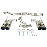 Invidia 08-14 Subaru WRX Hatchback Gemini Single Layer Titanium Tip Cat-back Exhaust - HS08ST5GM4ST