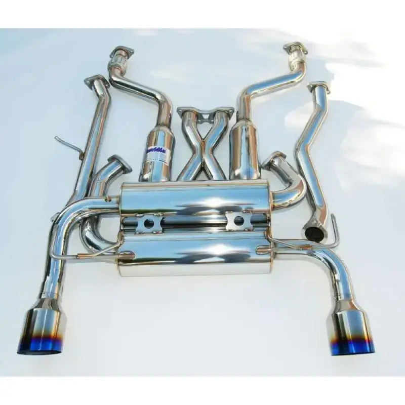 Invidia 09+ 370Z Gemini Single Layer Titanium Tip Cat-back Exhaust - HS09N7ZGIT