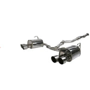 Invidia 15+ Subaru STI 4Dr Q300 Single Layer Stainless Steel Quad Tip Cat-Back Exhaust - HS15STIG2S