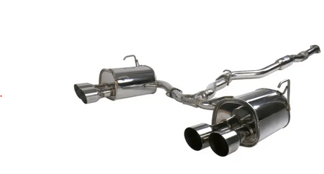 Invidia 15+ Subaru STI 4Dr Q300 Single Layer Stainless Steel Quad Tip Cat-Back Exhaust - HS15STIG2S
