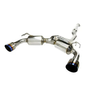 Invidia 2009+ Mitsubishi Evo X Dual N1 Titanium Tip Cat-back Exhaust - HS09MEXGD1ST