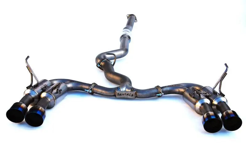 Invidia 2015+ WRX/STi Gemini 80mm Full Titanium Quad 101mm Tip Cat-Back Exhaust - HS15STI5TG4ST