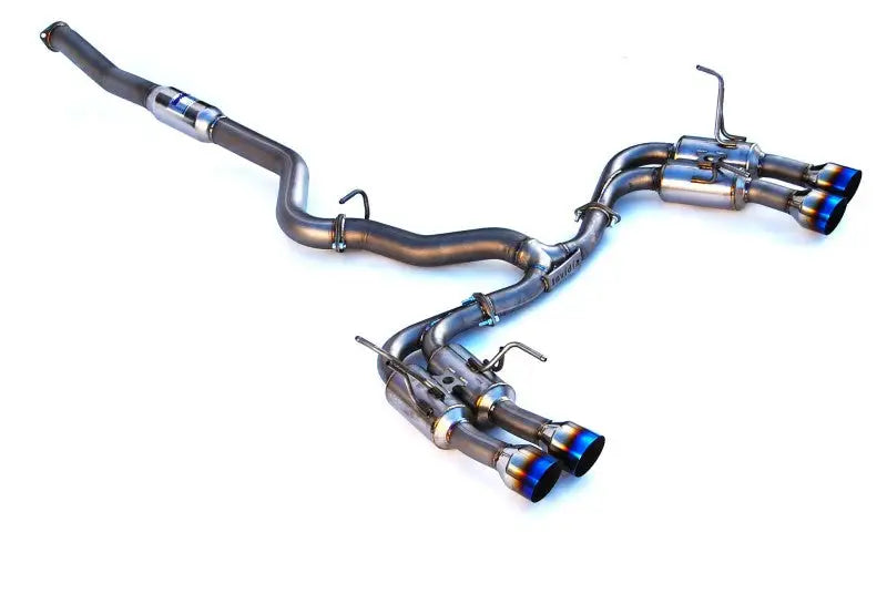 Invidia 2015+ WRX/STi Gemini 80mm Full Titanium Quad 101mm Tip Cat-Back Exhaust - HS15STI5TG4ST