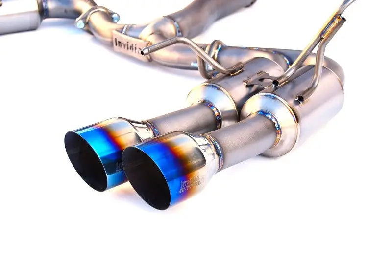 Invidia 2015+ WRX/STi Gemini 80mm Full Titanium Quad 101mm Tip Cat-Back Exhaust - HS15STI5TG4ST