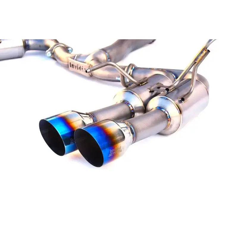 Invidia 2015+ WRX/STi Gemini 80mm Full Titanium Quad 101mm Tip Cat-Back Exhaust - HS15STI5TG4ST