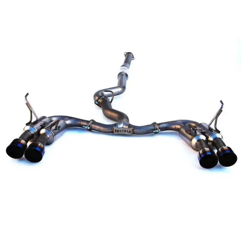 Invidia 2015+ WRX/STi Gemini 80mm Full Titanium Quad 101mm Tip Cat-Back Exhaust - HS15STI5TG4ST