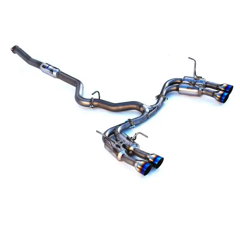 Invidia 2015+ WRX/STi Gemini 80mm Full Titanium Quad 101mm Tip Cat-Back Exhaust - HS15STI5TG4ST