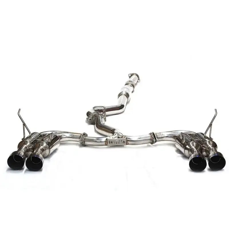 Invidia 2017 Honda Civic Type-R Gemini/R400 Full 76mm Exhaust w/Front Pipe and Titanium Tips - HS17CTRFGM3ST