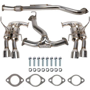 Invidia 2022+ Subaru WRX Gemini Single Layer Quad Stainless Steel Tip Cat-Back Exhaust - HS22WRXGM4SS
