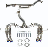 Invidia 2022 + Subaru WRX Gemini Single Layer Quad Titanium Tip Cat-Back Exhaust - Truck & Automotive