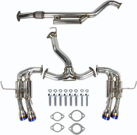 Invidia 2022 + Subaru WRX Gemini Single Layer Quad Titanium Tip Cat-Back Exhaust - Truck & Automotive