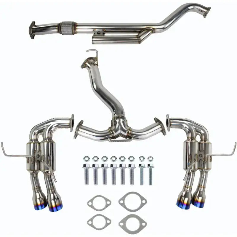 Invidia 2022 + Subaru WRX Gemini Single Layer Quad Titanium Tip Cat-Back Exhaust - Truck & Automotive