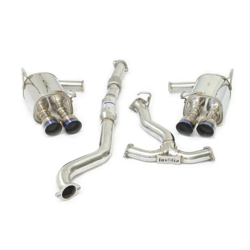 Invidia 2022+ Subaru WRX Q300 Single Layer Titanium Burnt Quad Tip Cat-back Exhaust - HS22WRXG2T