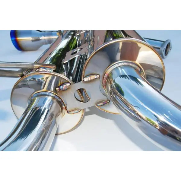 Invidia HS03IG3GID Invidia 03-08 Infiniti G35 Coupe Gemini Rolled Titanium Tip Cat-back Exhaust - HS03IG3GID