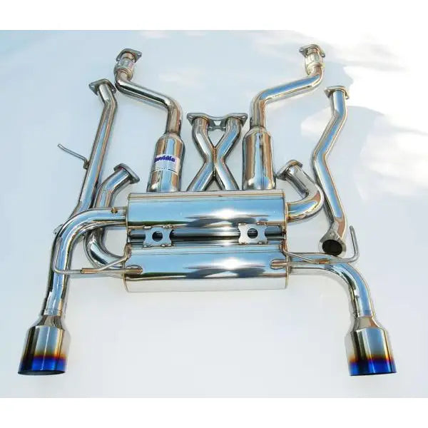 Invidia HS09N7ZGIT Invidia 09+ 370Z Gemini Single Layer Titanium Tip Cat-back Exhaust - HS09N7ZGIT