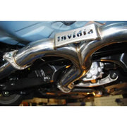 Invidia HS15STIG3T Invidia 15+ Subaru WRX/STI 4Dr Q300 Twin Outlet Rolled Titanium Burnt Quad Tip Cat-Back Exhaust - HS15STIG3T