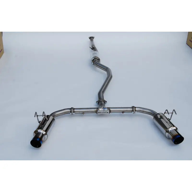 Invidia HS22HS4GD1STL Invidia 2022+ Honda Civic Si (1.5T) 70mm N1 Cat Back Exhaust - Burnt TI Tips